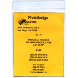 Vinyl Top Load 5" x 7" Program Holder - 100 pack